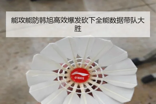能攻能防韩旭高效爆发砍下全能数据带队大胜